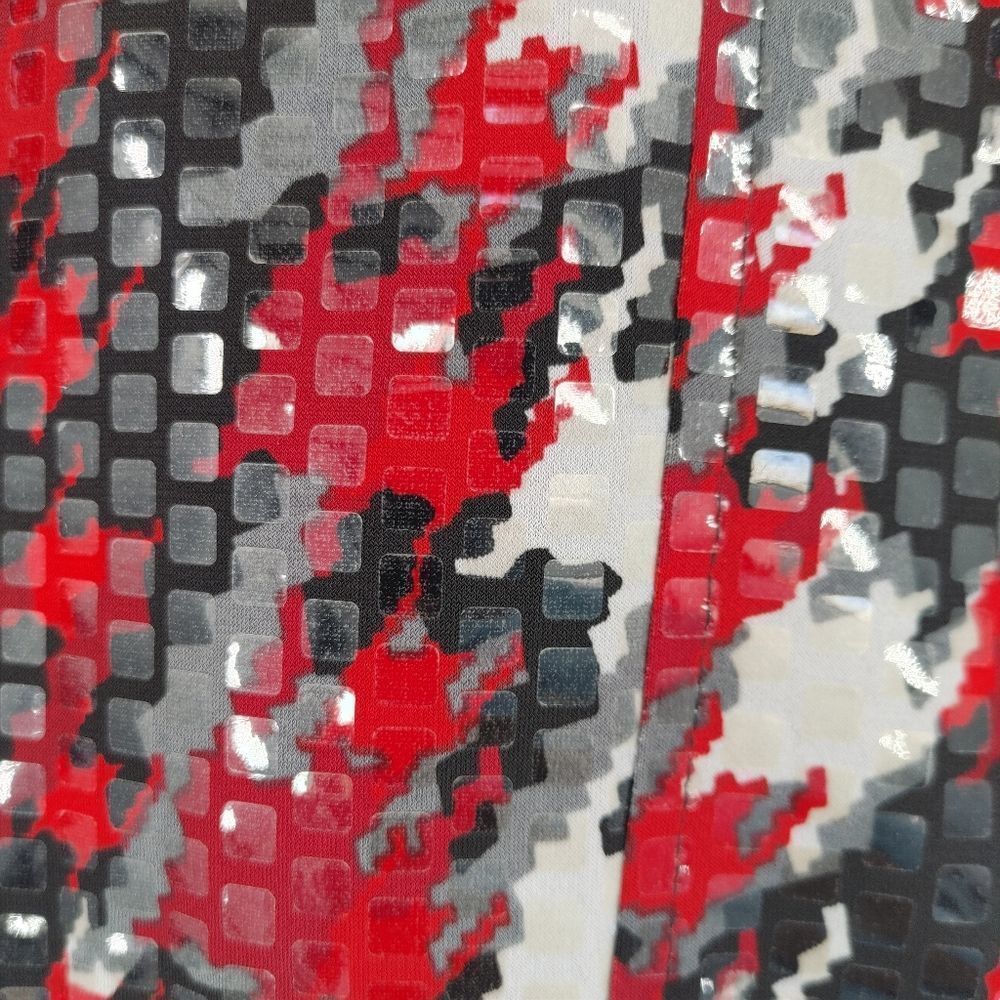 Notations Clear Sequin Jacket Red/Black/Gray Size… - image 4